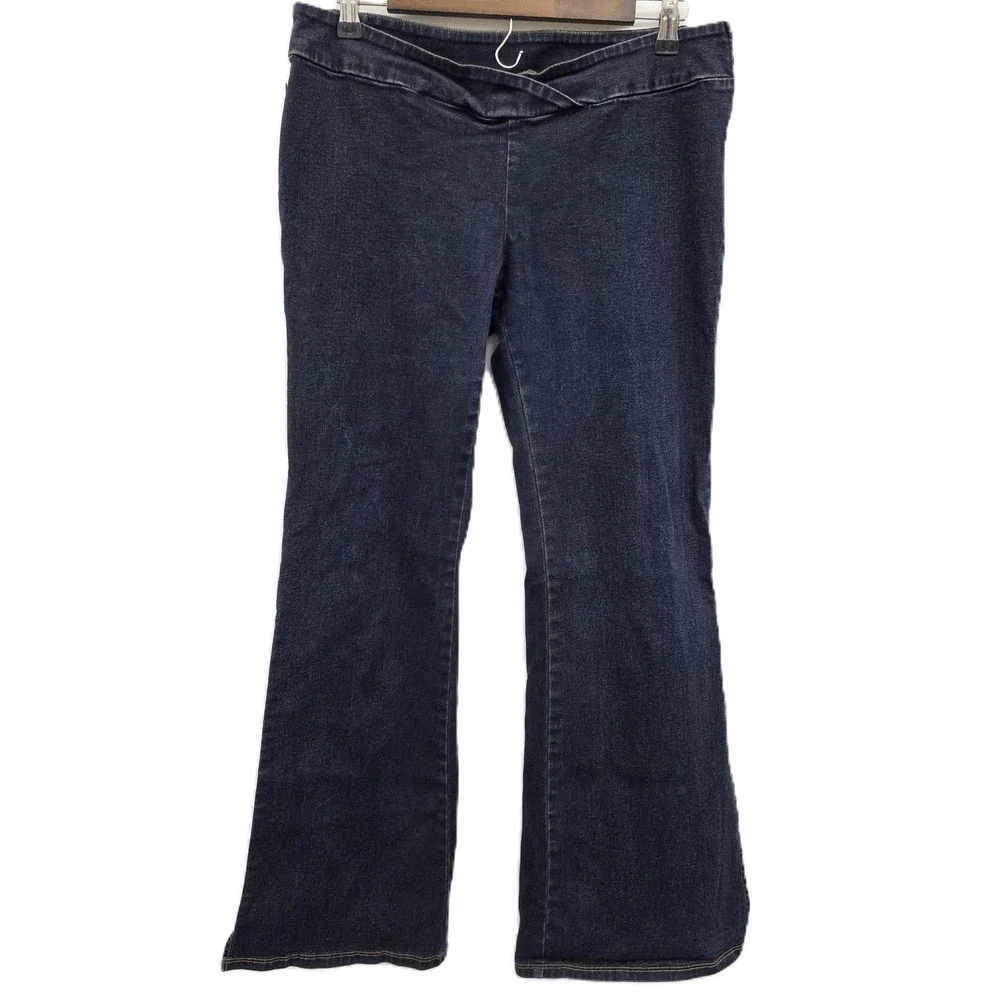 Tommy Jeans Womens 11 Dark Wash‎ Low Rise Flare Jeans Y2K 2000s Denim